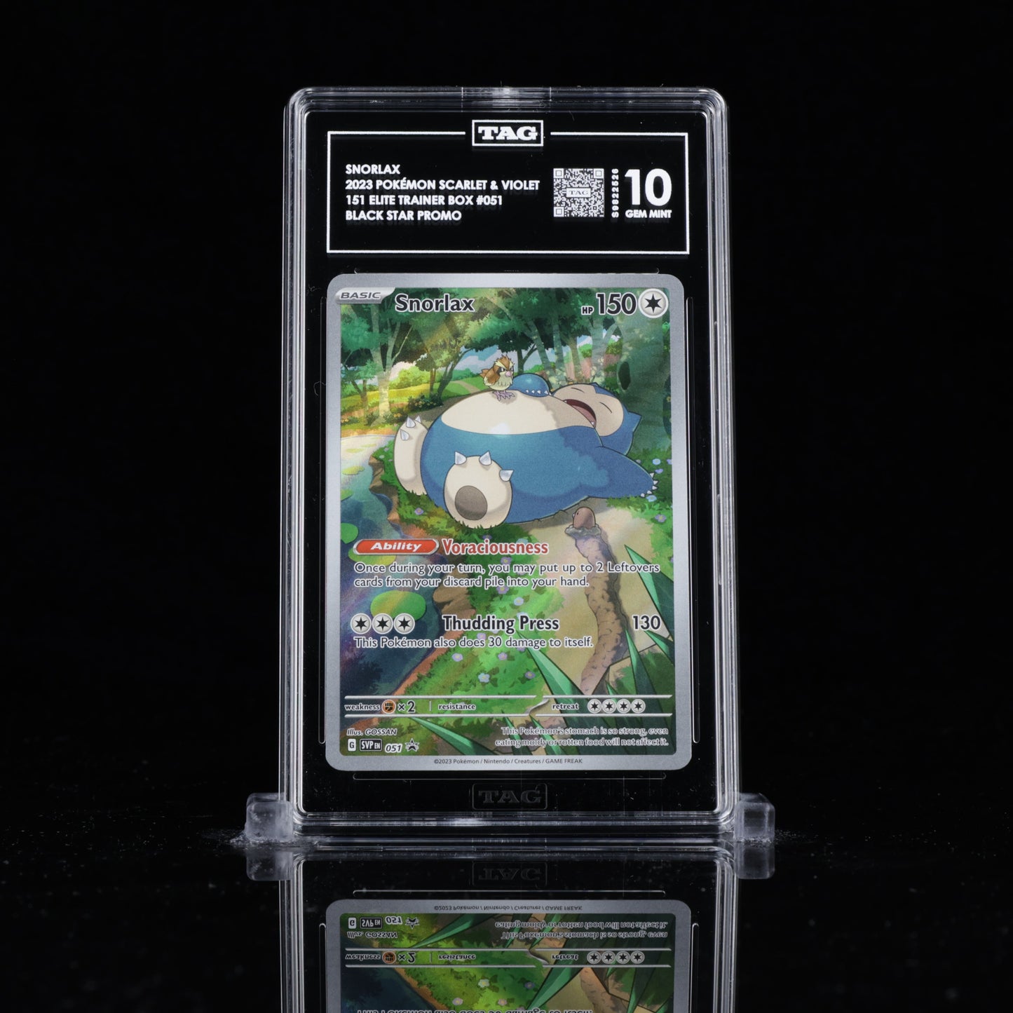 TAG 10 Snorlax – 151 Elite Trainer Box 051