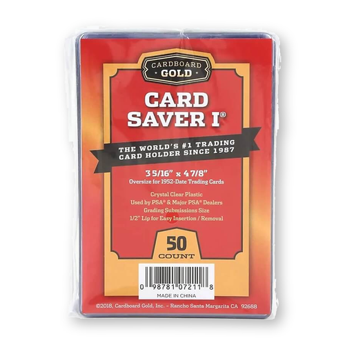 Cardboard Gold Card Saver I 50 Count