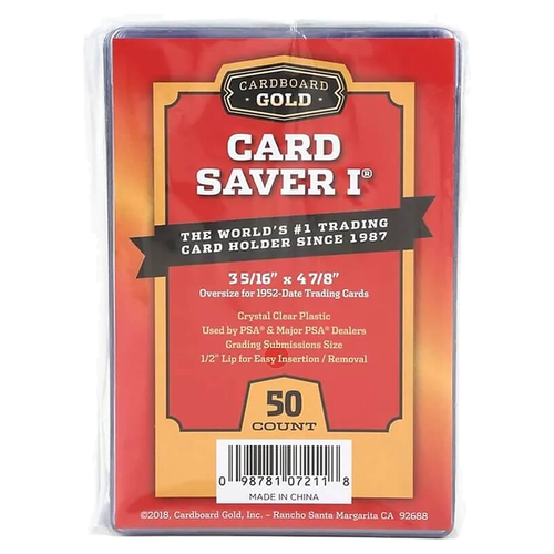 Cardboard Gold Card Saver I 50 Count