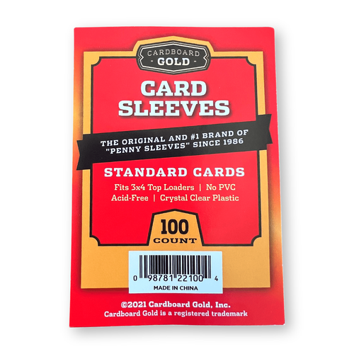 Cardboard Gold Penny Sleeves 100 Count